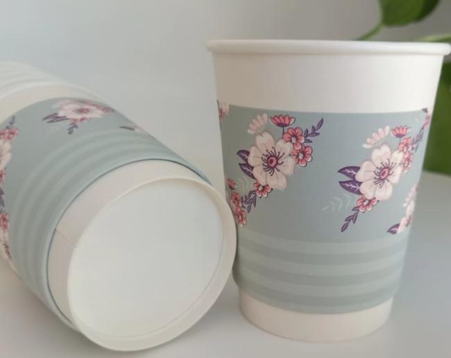 High Quality Wholesale Disposable Double Wall 8 Oz Disposable Paper Cup for Beverage, Coffee, Tea