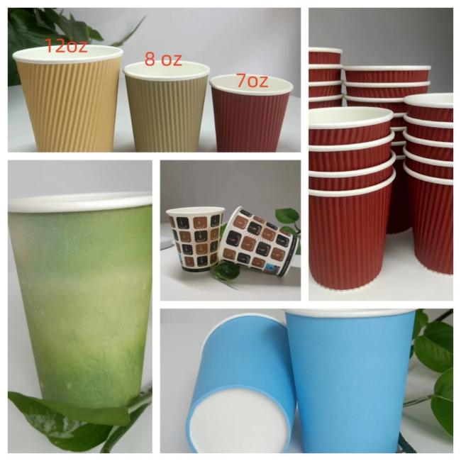Factory Hot Selling Good Quality 8 Ounce 320g+18PE Single Wall Creative Disposable Paper Cup Hot Beverage
