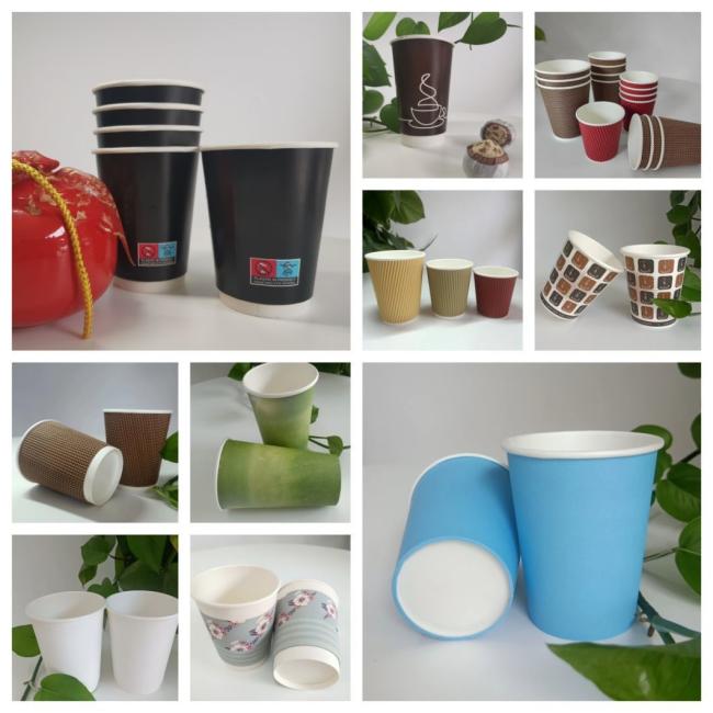 Chinese Manufacturer Wholesale 7 Oz Logo Printing Disposable High Quality Design Paper Cup with Handle