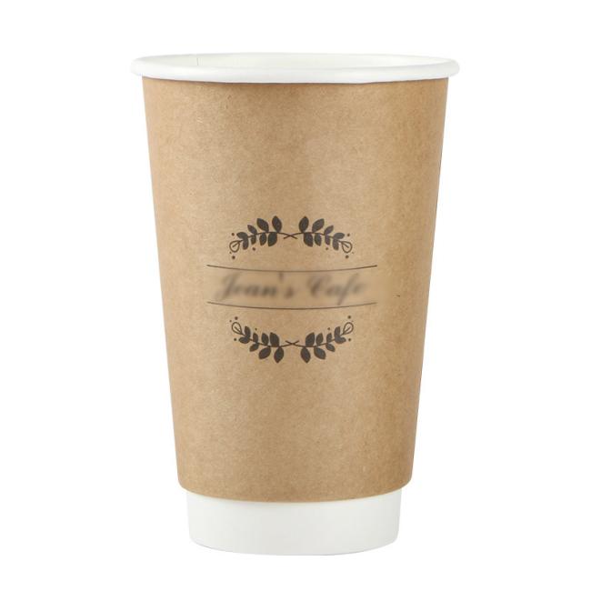 Disposable Food Grade Double-Wall Paper coffee Cup