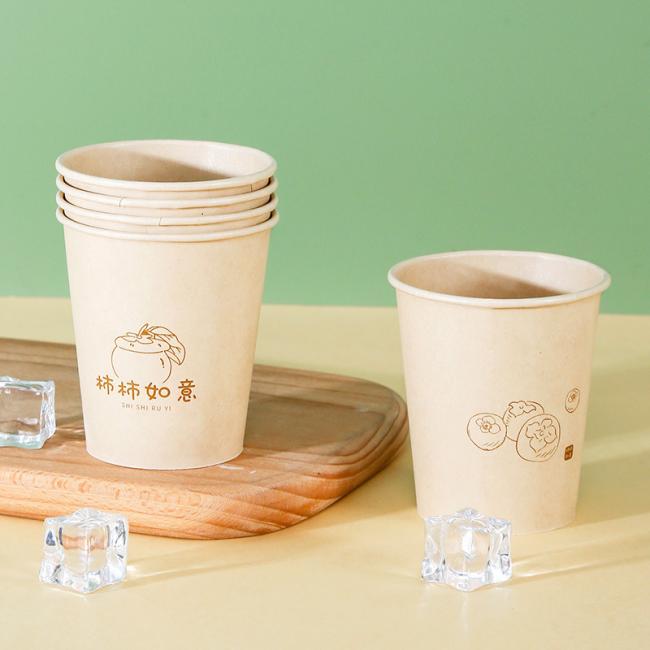 100% Compostable Biodegradable Bamboo Fiver Cup Fo Hot/ Cold Beverage