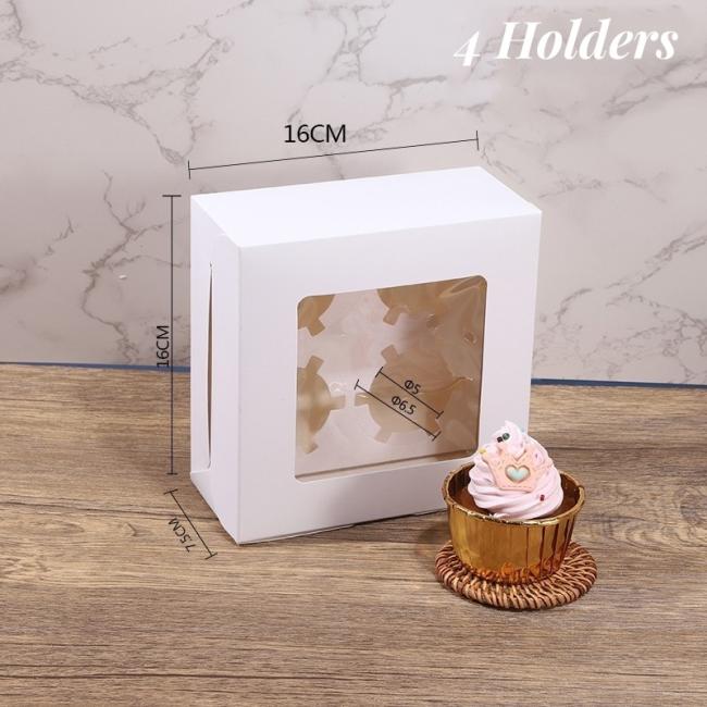 Regular Supply From Stock 12 Hole Cupcake Boxes 400GSM White Craft Paper Cupcake Boxes with Lining
