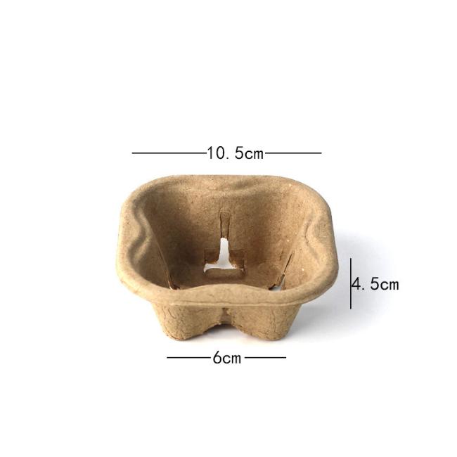 Portable Disposable Two Cup Paper coffee Cup Holders