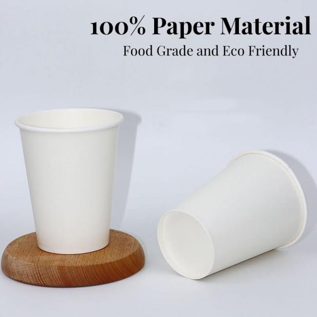 100% Biodegradable Disposable Paper Cup with Customized Logo