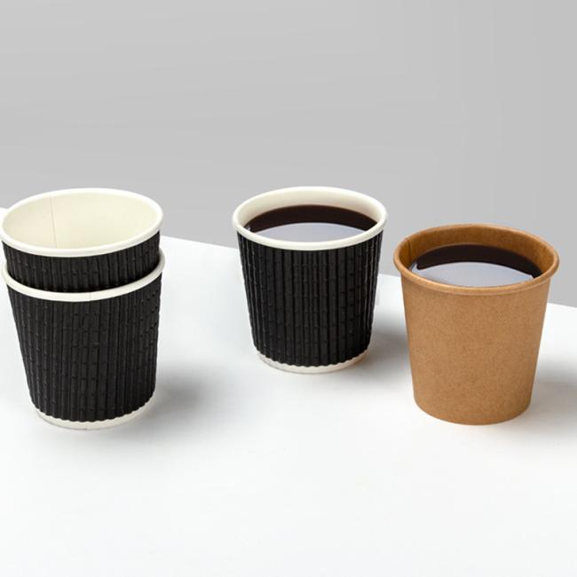 60/120ml Mini Ripple coffee Cup for Resturant/ Meeting/ Family Party