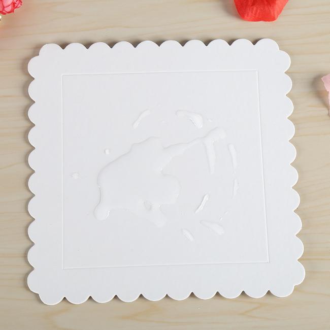 Square Silver Paper Cake Tray for Cake Shop