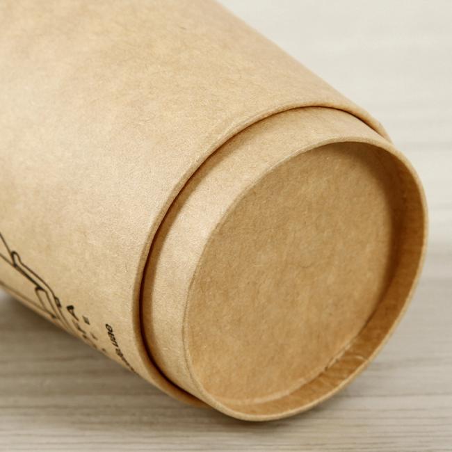Wholesale Manufacturer Customized Disposable Double Wall Kraft Paper Coffee Cup