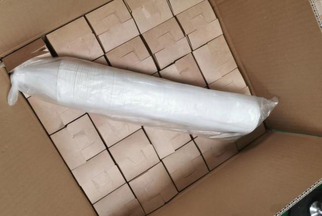 Paper Cone Cup PE Film White Disposable Paper Cup Popular in Airport Hospital Public Place