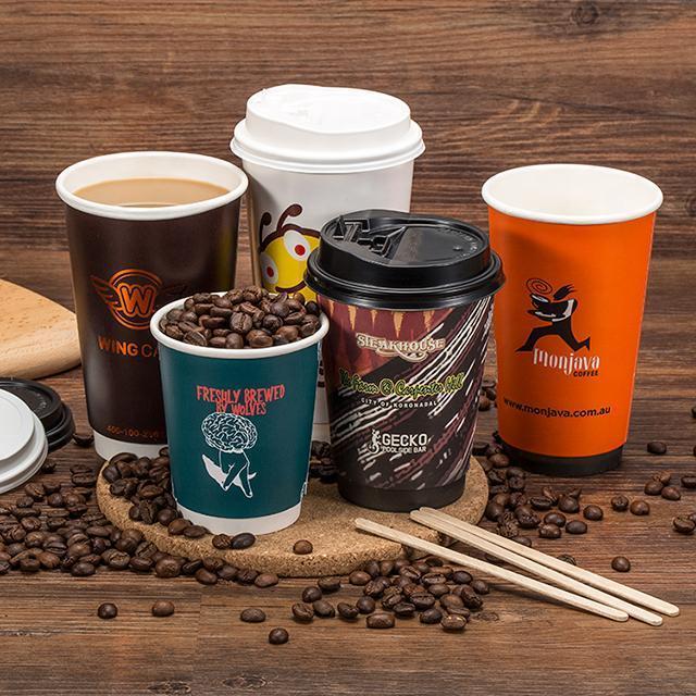 Manufacturers Directly for Custom Disposable Thickened Advertising Cup Milk Tea Coffee Double Wall Paper Cup