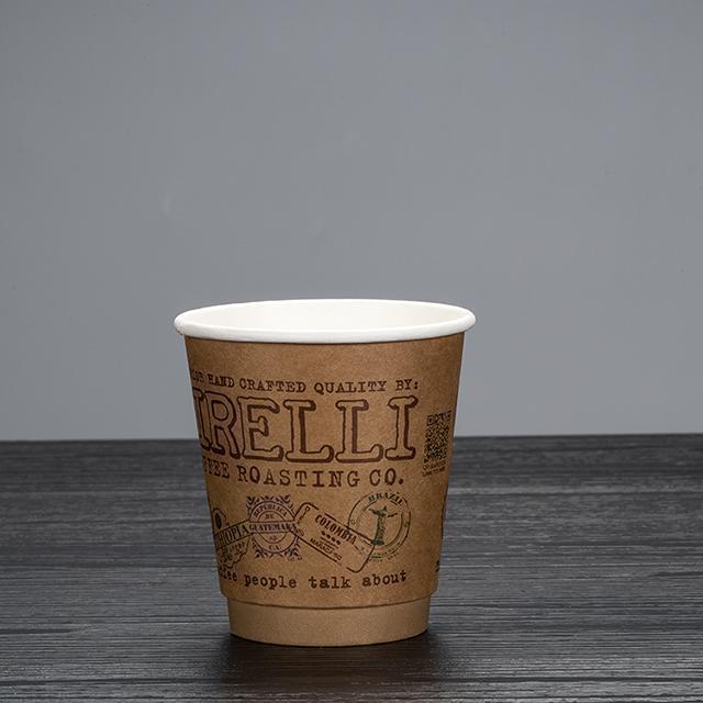 Manufacturers Directly for Custom Disposable Thickened Advertising Cup Milk Tea Coffee Double Wall Paper Cup