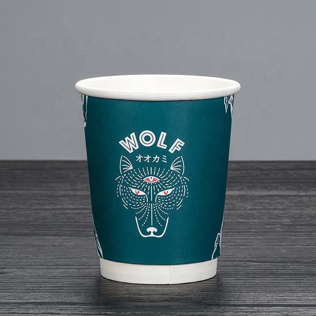 Manufacturers Directly for Custom Disposable Thickened Advertising Cup Milk Tea Coffee Double Wall Paper Cup