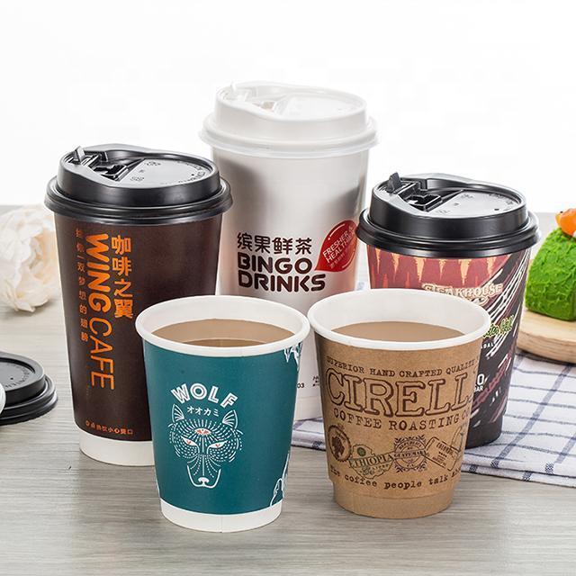 Eco Compostable Environmentally Friendly and Customizable Coffee Disposable Single Wall Paper Cup