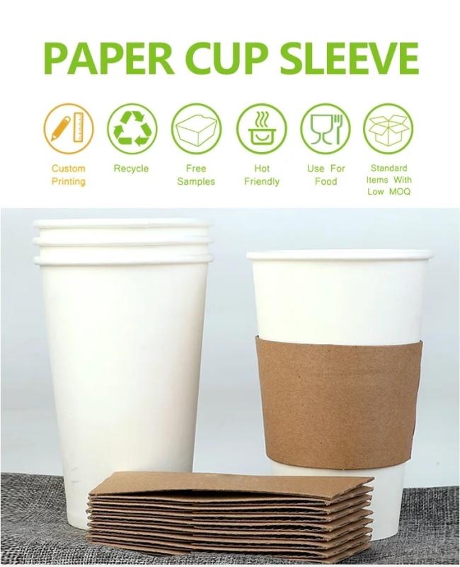Eco Compostable Environmentally Friendly and Customizable Coffee Disposable Single Wall Paper Cup