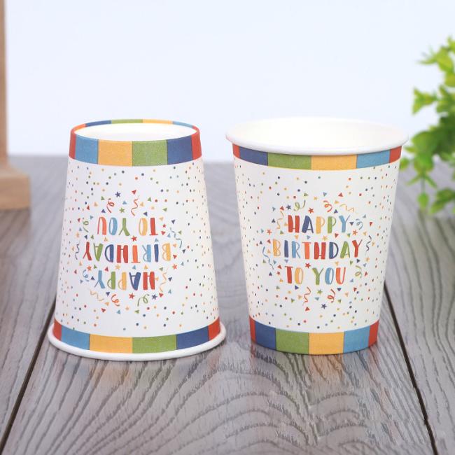 Customizable Disposable Paper Cups 44oz Thickened Wholesale Printed Logo Office Commercial Paper Cups