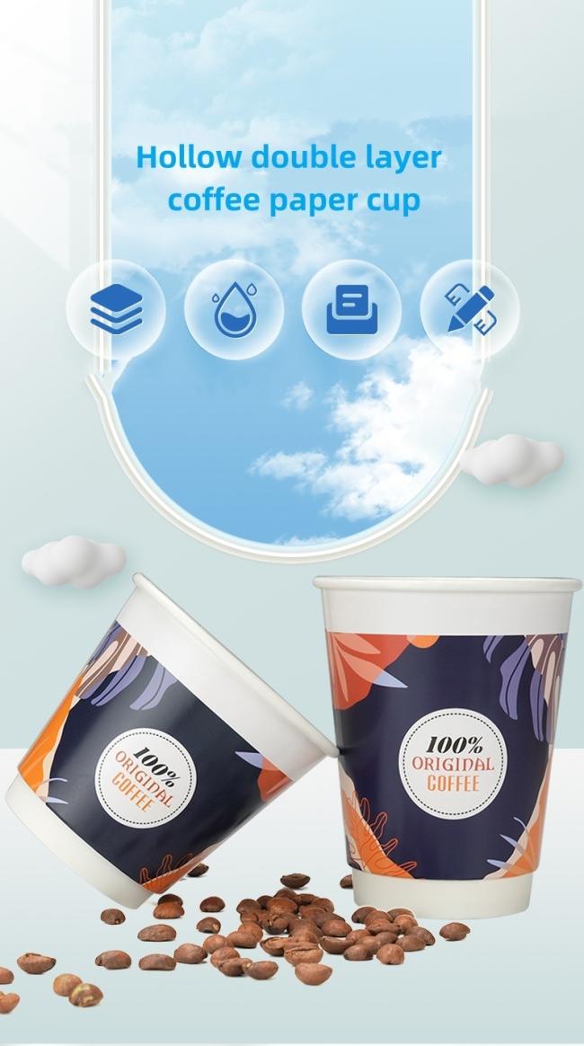 Customized Logo 2.5oz/3oz/4oz/6oz/7oz/8oz/8boz/9oz/10oz/12oz/16oz Disposable Hot Drink Paper Cup