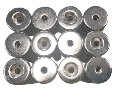 China N52 Disc Thick Neodymium Countersunk Magnets 19mm Diameter x 6mm for sale