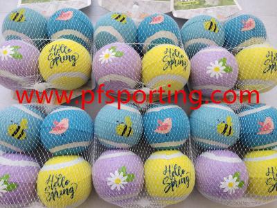 China Manufacturers Cheapest OEM Professional Wholesale Interactive Pet Dog Rubber Tennis Ball Dog Toys for sale