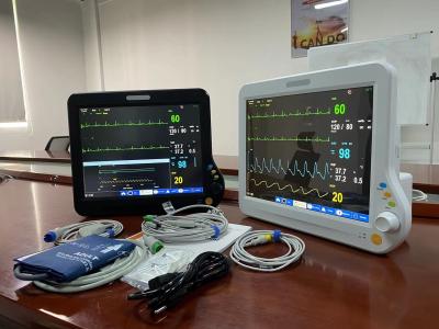 China Monitor de Parâmetros Vitais Multilíngüe, Máquina Hospitalar Vitals 15 Polegada para Adulto à venda