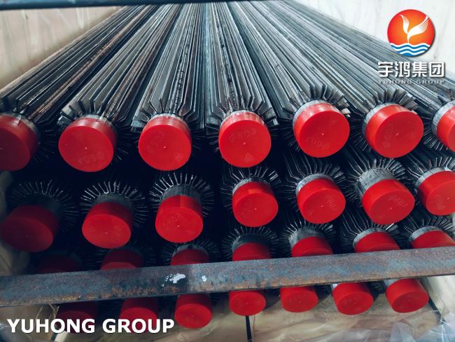 Longitudinal welded fin tubes for heat exchangers in industrial applications