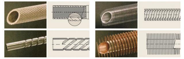 Close-up view of Low Fin Tube ASTM B111 C71500 Copper Nickel Alloy fins