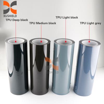 China XUSHIELD High Quality TPH TPU Car Headlight Tint Film Light Black Smoke Black Tail Light Headlight Tint Film for sale