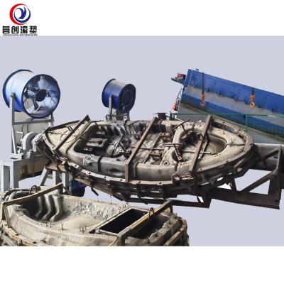 China fabricación plástica del kajak del barco de pesca de la máquina de Rotomolding de la lanzadera 46Kw LLDPE PE en venta