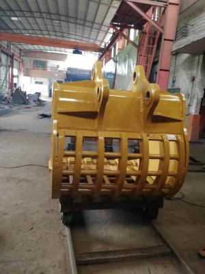 China Skeleton Excavator Bucket , Custom Excavator Buckets For For Sifting Out Rocks for sale