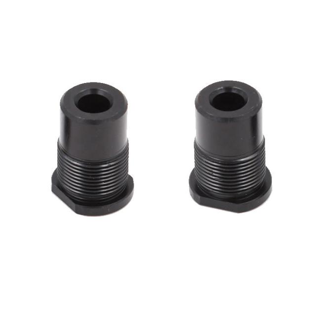 Iron steel threaded connector, with blacken treament.