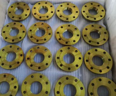 China Durable Steel Slip On Flange In Different Sizes Yellow Paint for sale