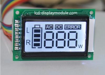 China TN 7 Segement Dot Matrix LCD Display Module 3 Digital Display With White Backlight for sale