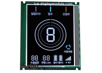 China Water Heater LCD Display Screen Customized Segment Monochrome VA COB Zebra Connection for sale