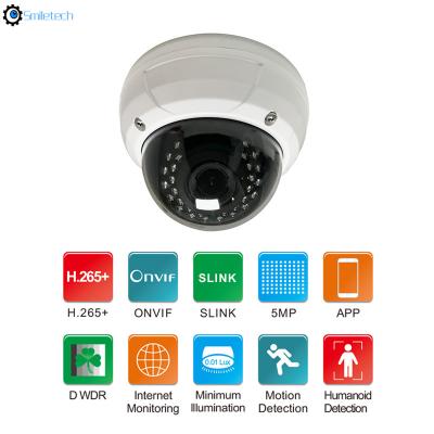 China Indoor network POE 5.0MP bullet30m IR distance 2.8-12mm motorized lens surveillance IP camera for sale
