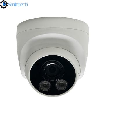 China Mini indoor POE 5.0MP 20m IR distance 2MP 3.6mm fixed lens H.265 1080P plastic case network dome CCTV camera for sale