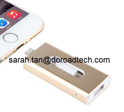 China 3 in 1 Plug and Play Best Quality High Speed OTG USB Flash Drive for iProducts for sale
