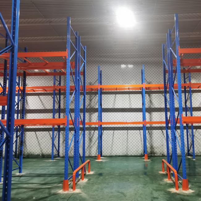 Customized steel shelving for industrial storage