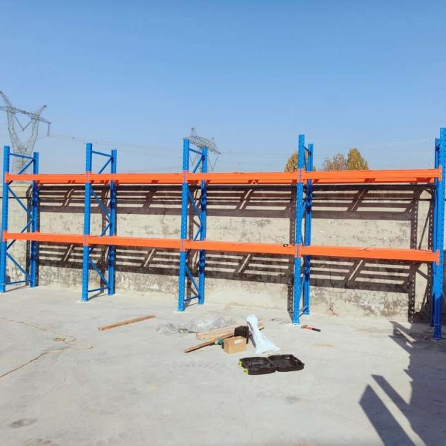 Pallet rack installation example
