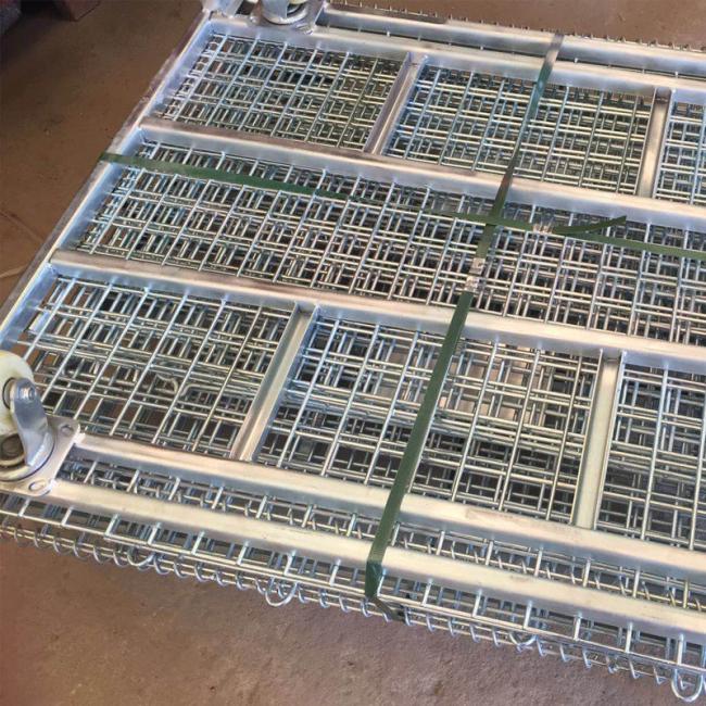 Foldable wire mesh container overview