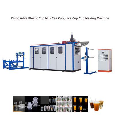 China Máquina de termoformagem de bandejas de plástico usadas Máquina de fabricação de copos descartáveis manual à venda