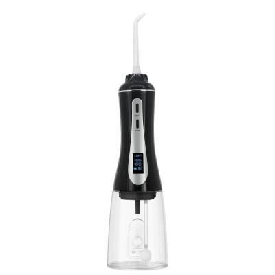 China USB Charging Electric Oral Irrigator , OLED Display Portable Tooth Cleaner for sale