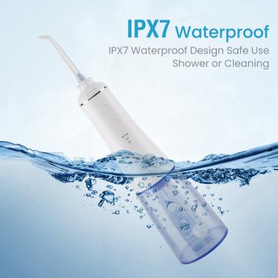 China IPX7 Dental Oral Irrigator Cordless Water Flosser Rechargeable Battery Handheld for sale