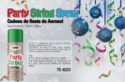 China 200ml Silly String Spray Streamer para Navidad en venta