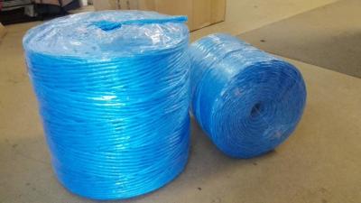 Chine ficelle de presse bleue tordue par utilisation de la corde pp de presse de foin de ficelle de banane de ferme de 3mm 4mm à vendre