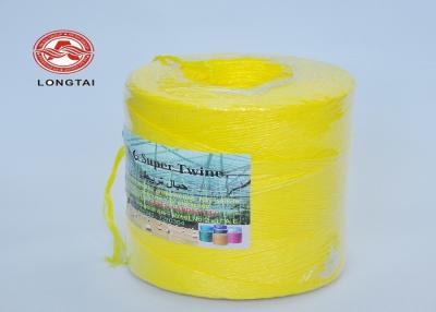 China High Breaking Strength Polypropylene Baling Twine , UV Treated Grass Hay Baler Twine for sale