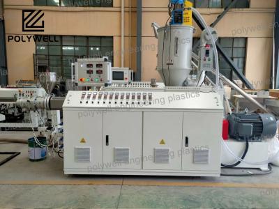 China Small PP PE HDPE Water Pipe Extrusion Production Line 55Kw For Plastic Recycling for sale
