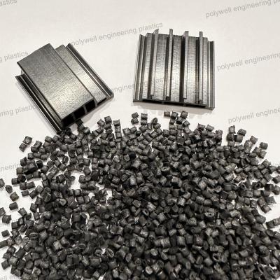 China Customized Black Polyamide Nylon 66 Granules PA6 Plastic Material Pellets Extrusion Recycling Material for sale