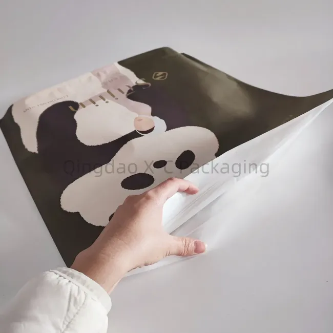 Non-Woven Zipper Bag Small Black Pants Booty Pants Ziplock Bag Towel Underwear Leggings Clothing Bag
