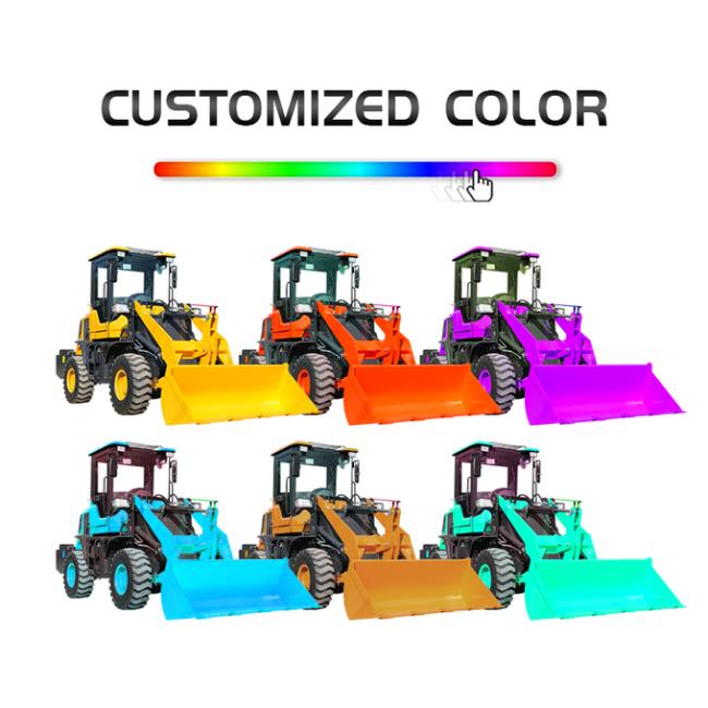 Mechanical Lever Mini Wheel Loader 2.0meter Compact Hydraulic Pilot For Option 2