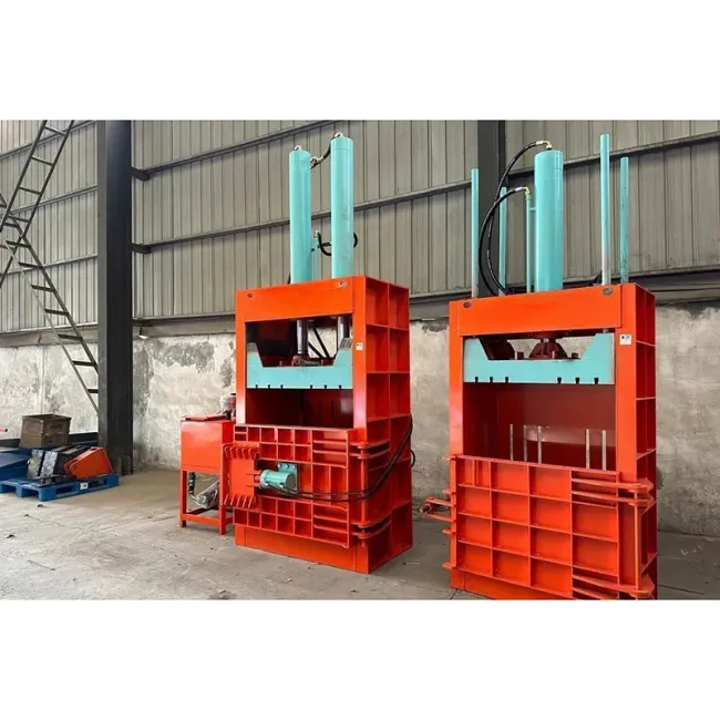 Heavy Duty 120T Vertical Scrap Metal Baler with Full Steel Plate Construction