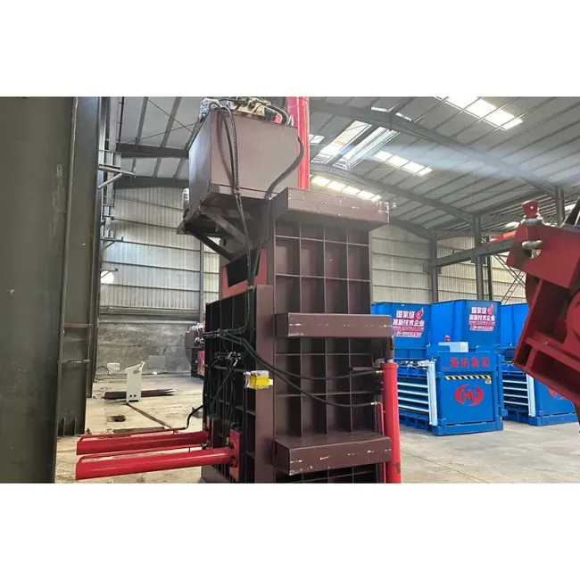 200 Ton Full Steel Plate Vertical Baling Press for Scrap Metal Recycling