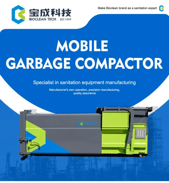 3.5T Mobile Garbage Compactor Truck Heavy Duty Waste Compaction Collection Vehicle